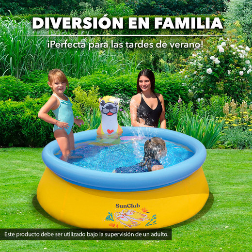 Piscina Inflable Nutria 457 L 41x150 cm Amarillo