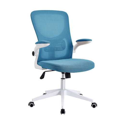 Silla de Oficina con Reposa Brazos Azul