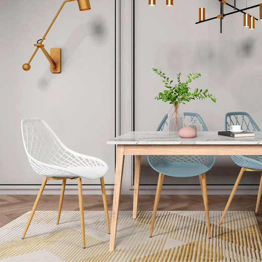 Pack 4 Sillas De Comedor Pp New Blanco