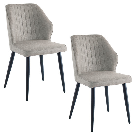Pack 2 Sillas de Comedor Paris Gris