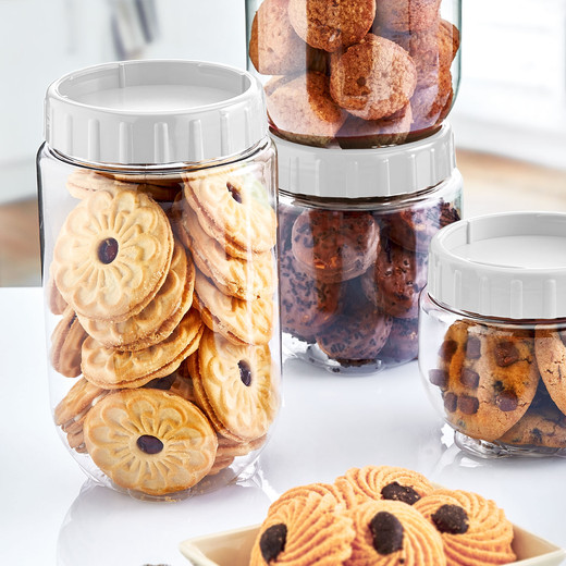 Frasco Canister Alimentos 1 Lt Blanco