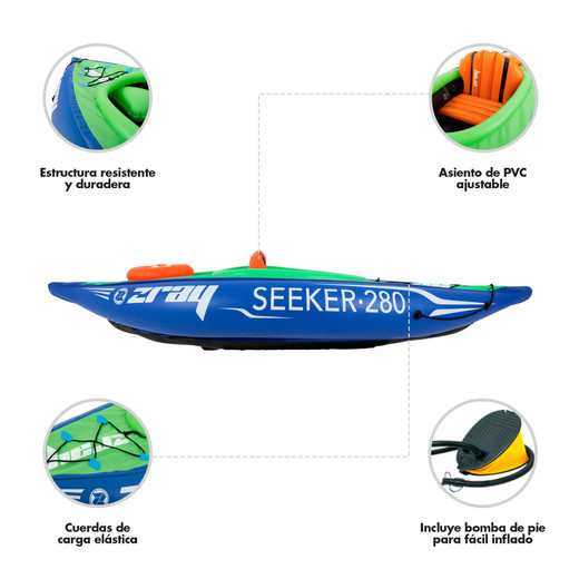 Kayak 1 Persona Azul