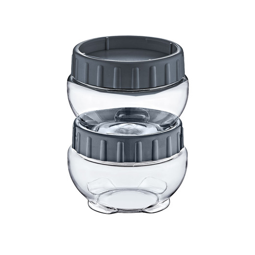 Frasco Canister Alimentos 430 Ml Gris