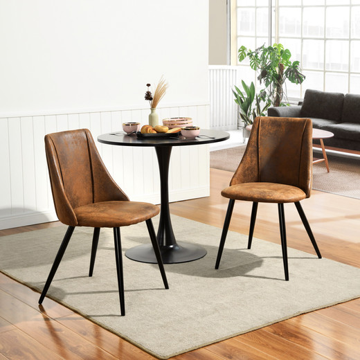 Pack 2 Sillas Comedor Moravia Café
