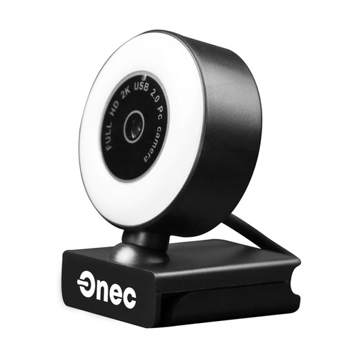 Web Cam Tik Tok 2560P 2K Aro de Luz y Trípode Beacon Negro