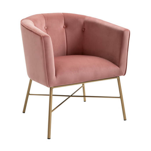 Poltrona Sitial Terciopelo Navona Rosa