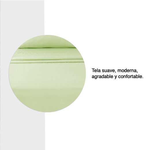 Juego de Sábanas Microfibra Monaco 1.5 Plazas Verde