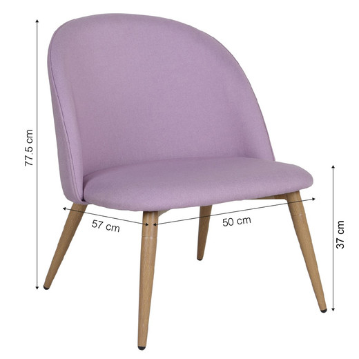 Sitial Estilo Retro Burat Lila