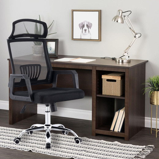 Silla de Oficina Respaldo Transpirable Negro