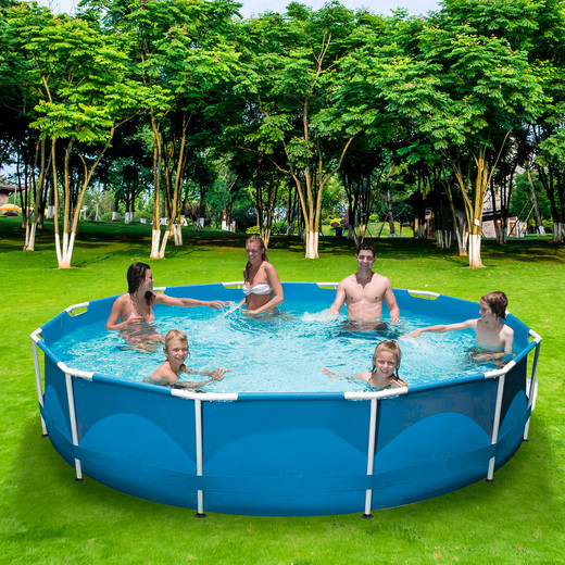 Piscina con Filtro y Estructura de Acero 6.125Lts 76cmx360cm