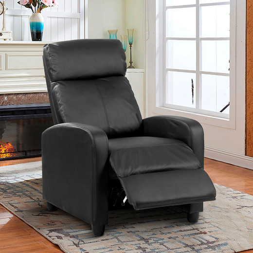 Berger Reclinable de PU Negro