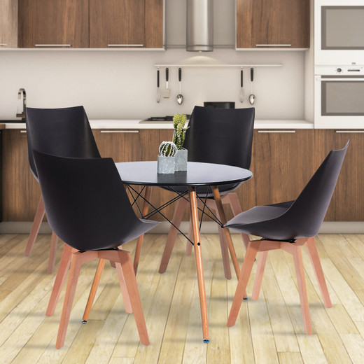 Comedor 4P Eames 80X74 + Sillas Otawa