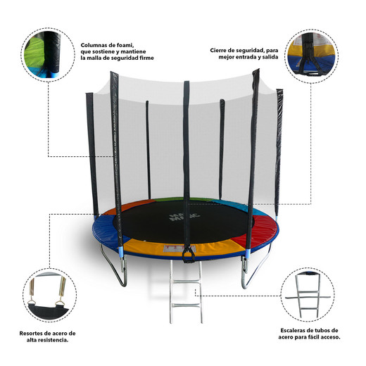 Cama Elástica Trampolín para Niños 10 FT 305 cm