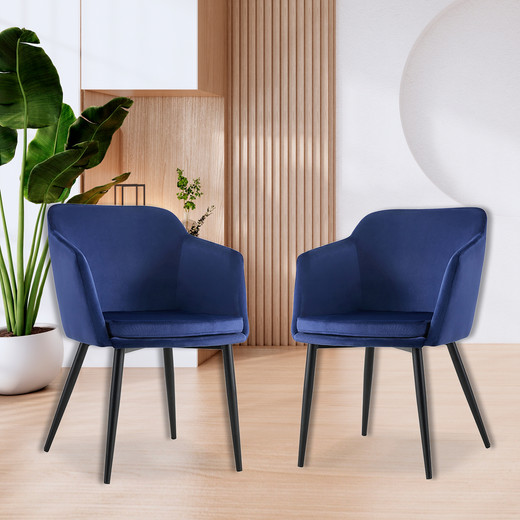 Pack 2 Sillas de Comedor Bogotá Azul