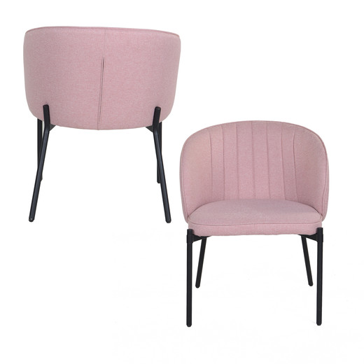 Silla de Comedor Claire Rosado