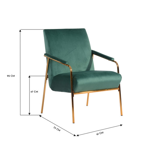 Poltrona Sitial Normandie Verde