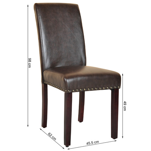 Pack 2 Sillas Comedor Génova Café