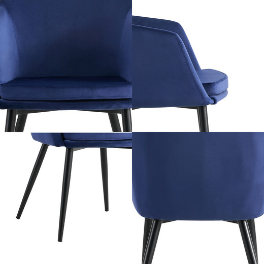 Pack 2 Sillas de Comedor Bogotá Azul