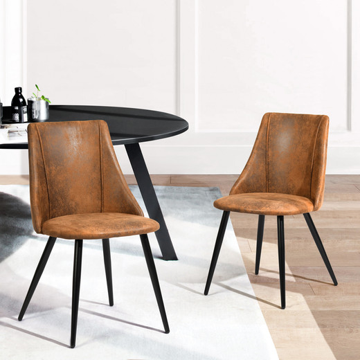 Pack 2 Sillas Comedor Moravia Café