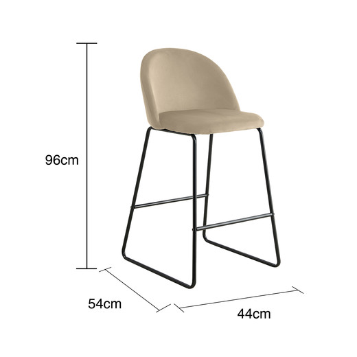 Pack 2 Pisos de Bar Natal Beige