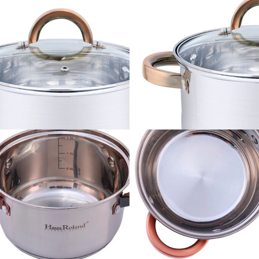 Set Baterías 8 Piezas Acero Inoxidable Berlín Gris
