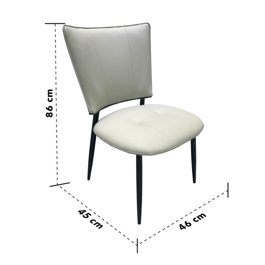 Pack 2 Silla Comedor Luminae Blanco