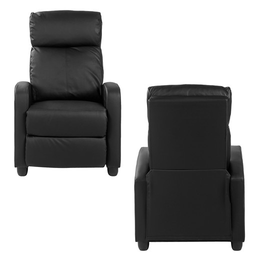Berger Reclinable de PU Negro