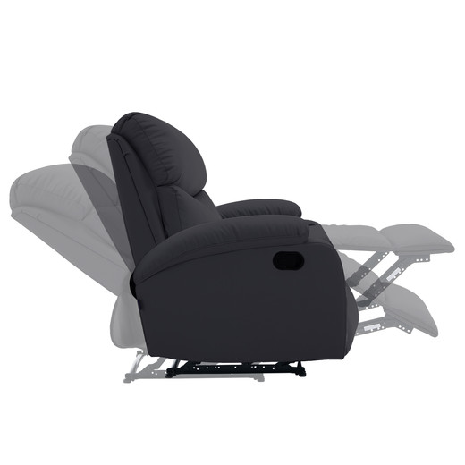 Berger Reclinable Milan Pu Negro
