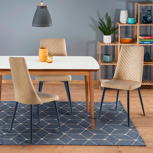 Pack 2 Sillas de Comedor Beige