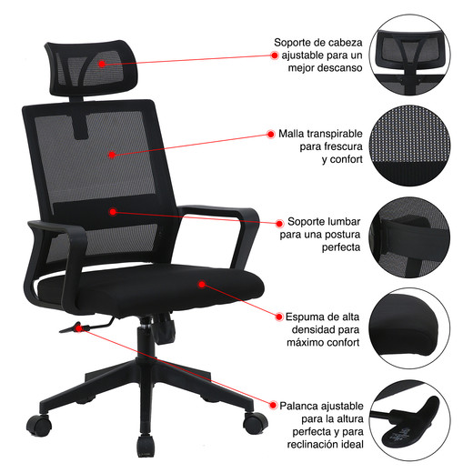 Pack 2 Sillas Escritorio Low Balance