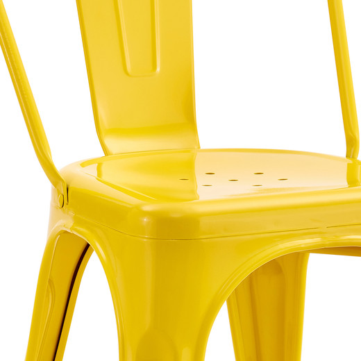 Silla Metal Tolix Amarillo