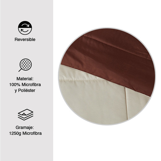 Plumón Reversible Marnie King Café