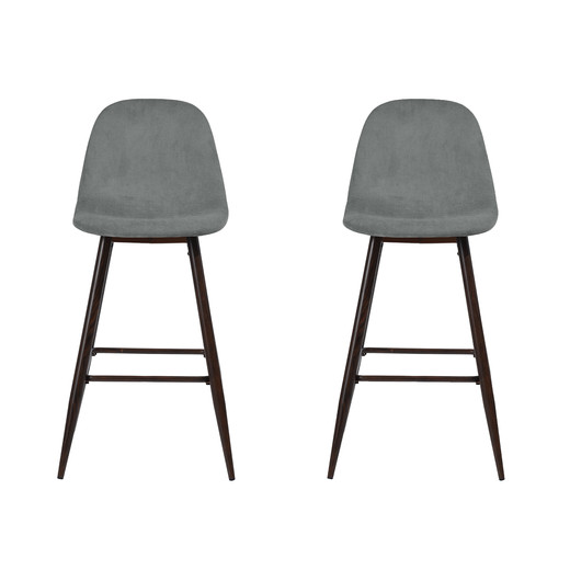 Pack 2 Pisos de Bar con Patas de Metal Gris