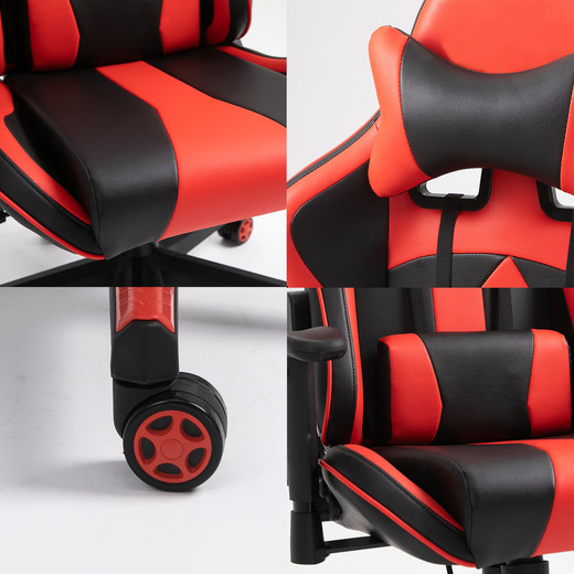 Silla Gamer Racing League Reclinable 180° Rojo