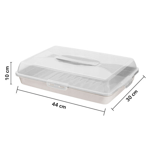 Caja Porta Alimentos Rectangular Blanco