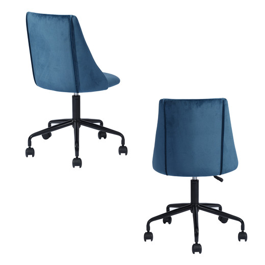 Silla de Oficina Altura Ajustable Palermo Azul