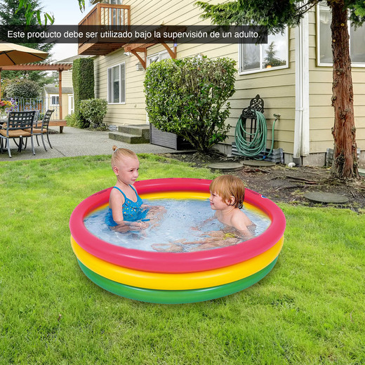Piscina Infantil Redonda 95 L 22x100 cm Multicolor