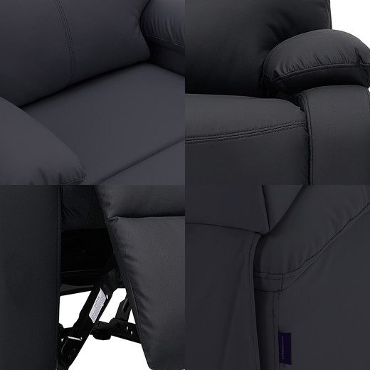 Berger Reclinable Milan Pu Negro