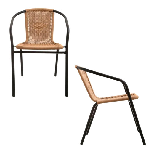 Pack 4 Sillas de Terraza Maceio Beige