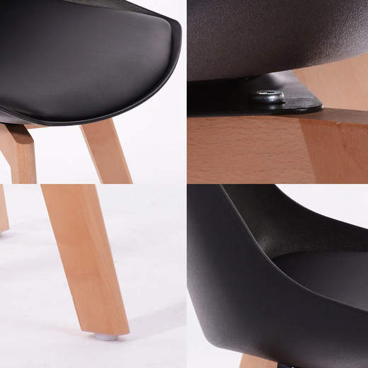 Comedor 4P Eames 80X74 + Sillas Otawa