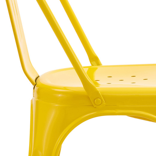 Silla Metal Tolix Amarillo