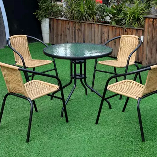 Pack 4 Sillas de Terraza Maceio Beige