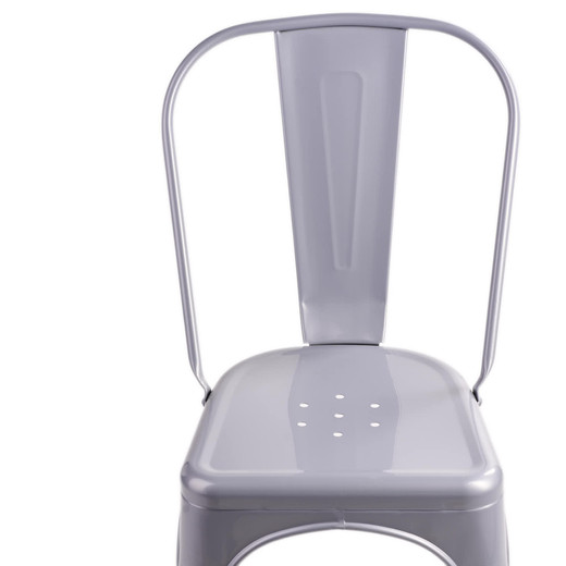 Silla de Bar Metal Tolix Gris