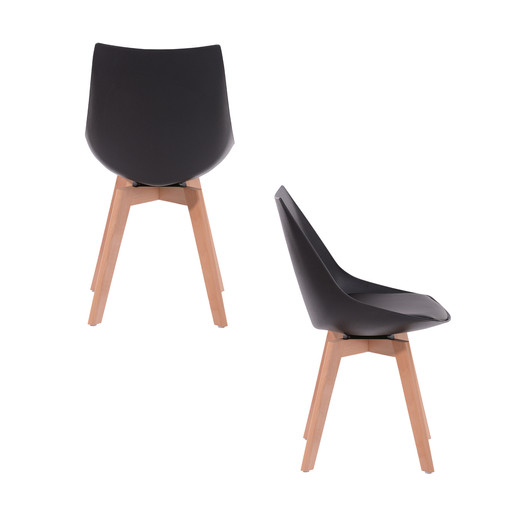 Pack 4 Sillas de Comedor Otawa Negro