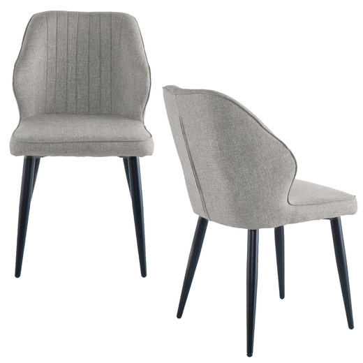Pack 2 Sillas de Comedor Paris Gris