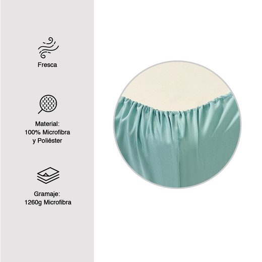 Sábanas de Microfibra Ellie King Verde