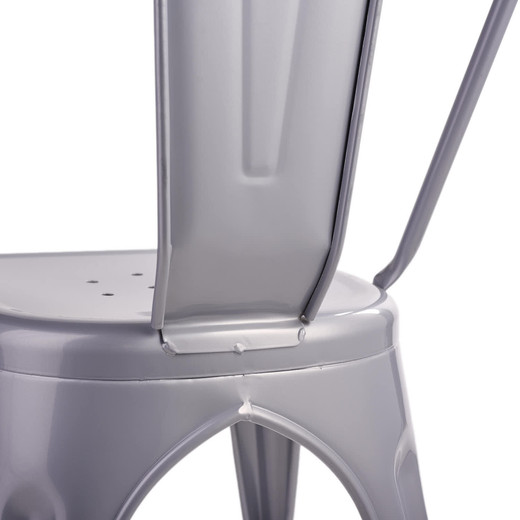 Silla de Bar Metal Tolix Gris