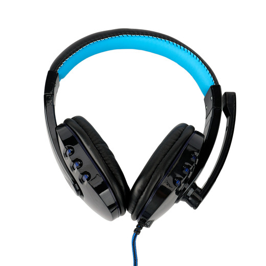 Audífonos Gamer G04L Luces Led con Micrófono Azul