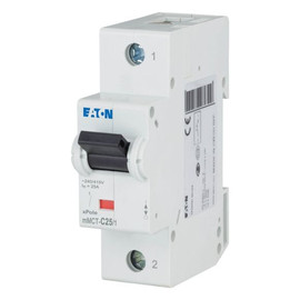 Interruptor Termomagnético 25A, 1 Polo, 25kA, Curva C