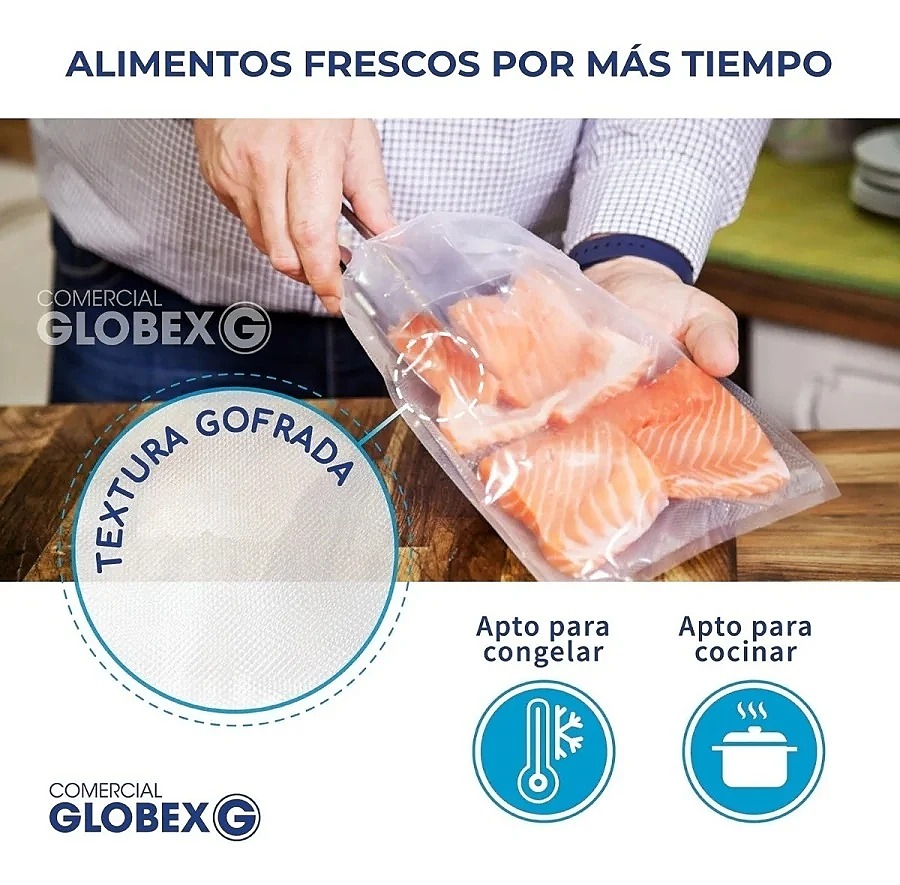 Pack 100 bolsas vacío gofradas 25x35 cms. - 80 micras